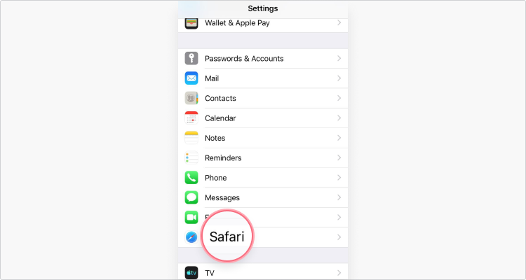 Excluir cookies no Safari iOS